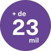+ de 23 mil colaboradores