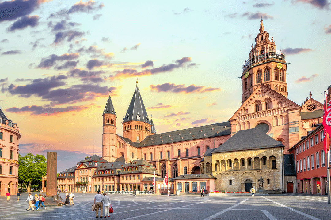 Die Altstadt in Mainz 