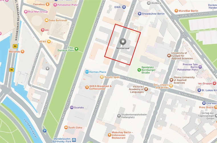 Kartenausschnitt Open Street Map Eventlocation