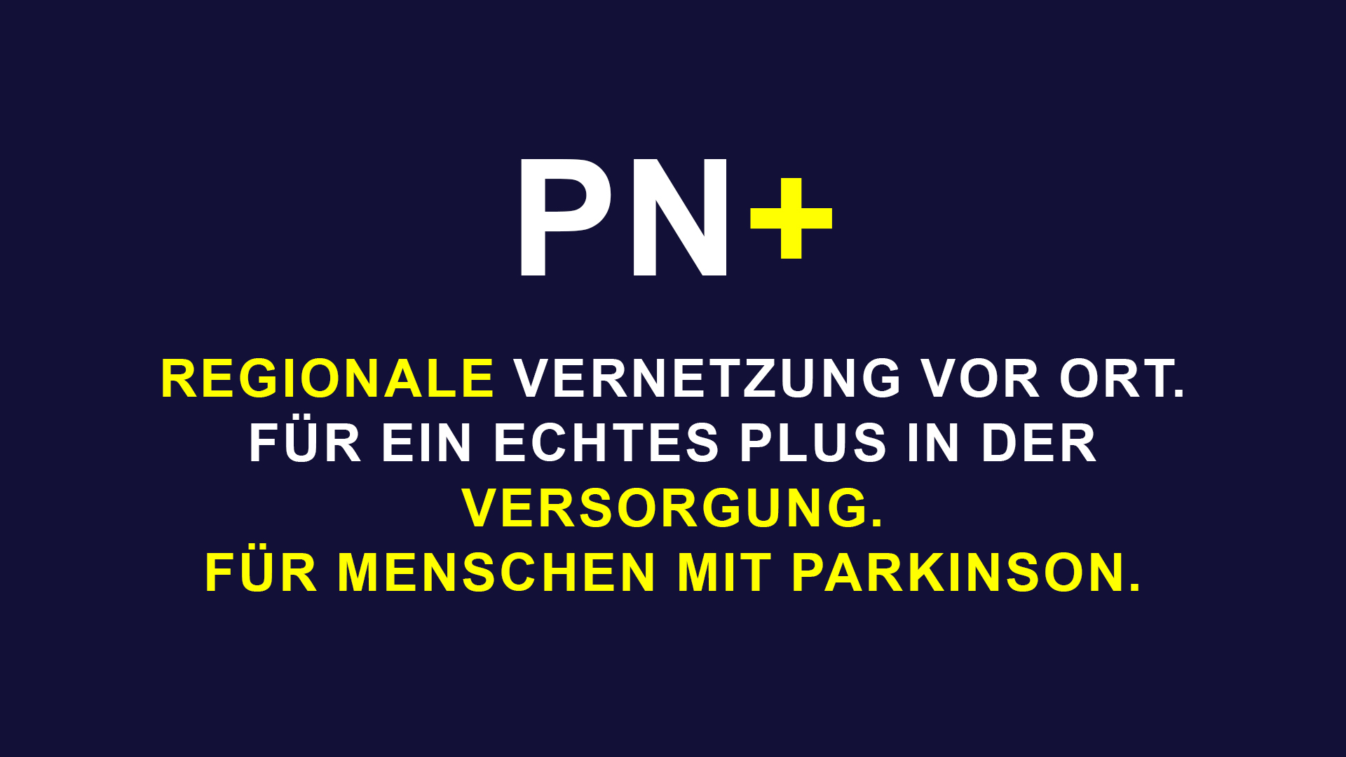 Schriftzug / Beschreibungsslogan der Parkinsonnetze+