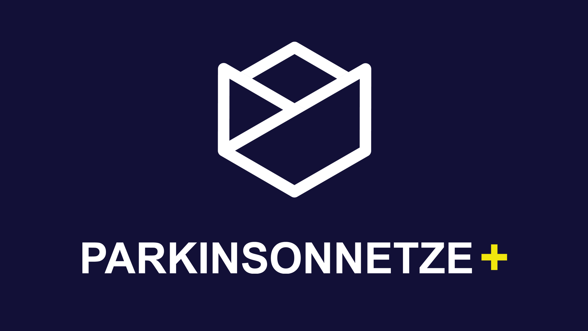 weiße Parkinsontulpe mit Schriftzug „Parkinsonnetze+“ darunter