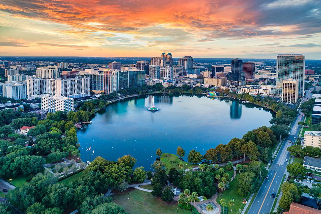 Bild von oben von Orlando, USA