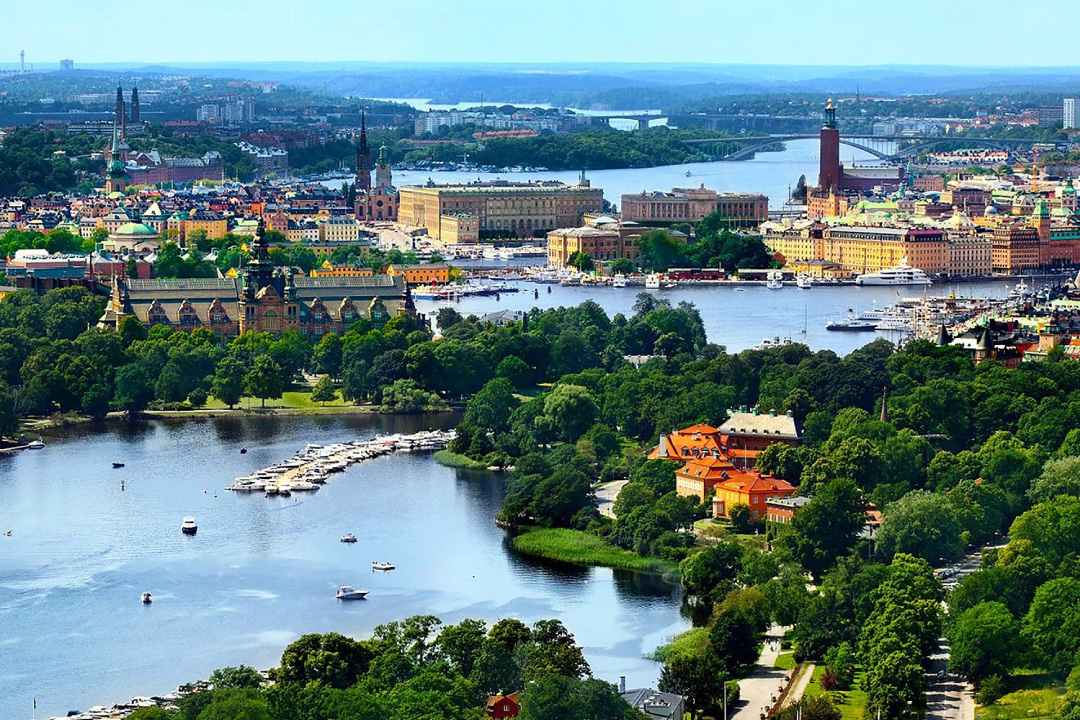 Blick auf Stockholm, Schweden