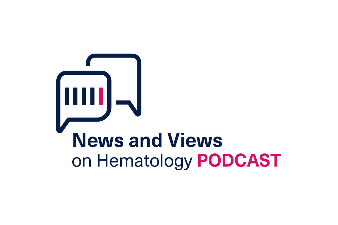 Logo news and views on hematology podcast