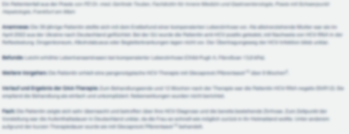 Patientenfall blurred