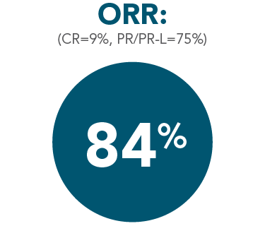 In 44 BTKi-naïve patients receiving BTKi after VENCLYXTO, ORR was 84%, with 9% achieving CR