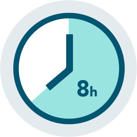 What to do if a dose is missed within 8 hours