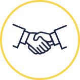 icona stretta di mano