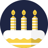 icona torta di compleanno