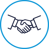 icona stretta di mano