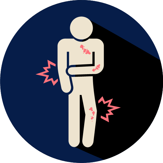 icona manifestazioni dell'artrite psoriasica