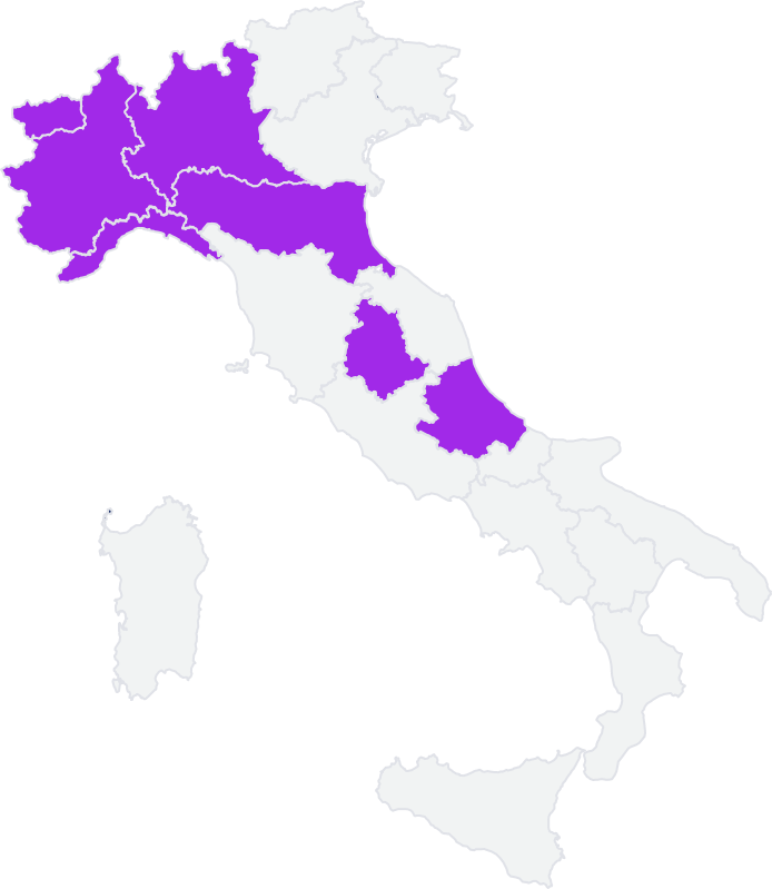 cartina regioni che hanno deliberato