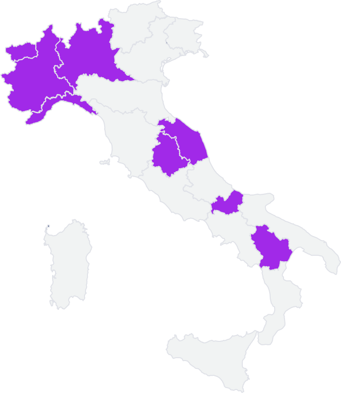 cartina regioni che hanno deliberato