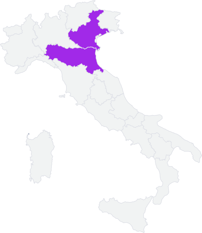 cartina veneto emilia