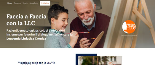 schermata sito Faccia a faccia con la LLC