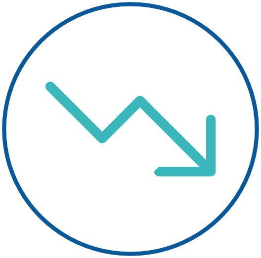 Icon arrow pointing down