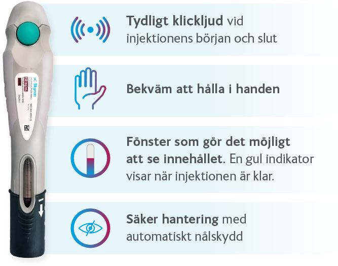 Illustration av autoinjektor