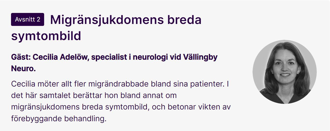 Grå bild med lila text