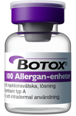 Flaska med Botox injektionsvätska